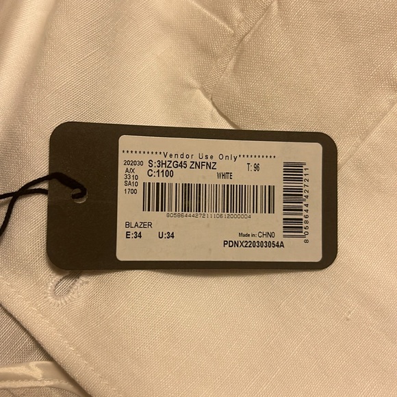 ARMANI EXCHANGE  Men’s Blazer color White size 34 - Picture 13 of 16